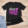 Cute Cheer Coach - Cheerleading Coach White and Pink Unisex T-shirt