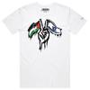 VOICEART Israel and Palestine Peace Symbol of Flags T-Shirt with Premium Graphic