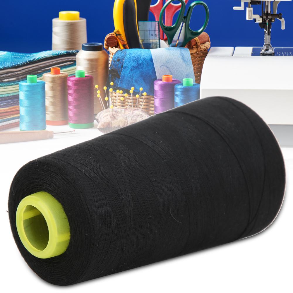 4PCS High Grade Polyester Thrd Sewing NaMachine Accessories Needle Thrd 3000 Yards for Clothes(Black )