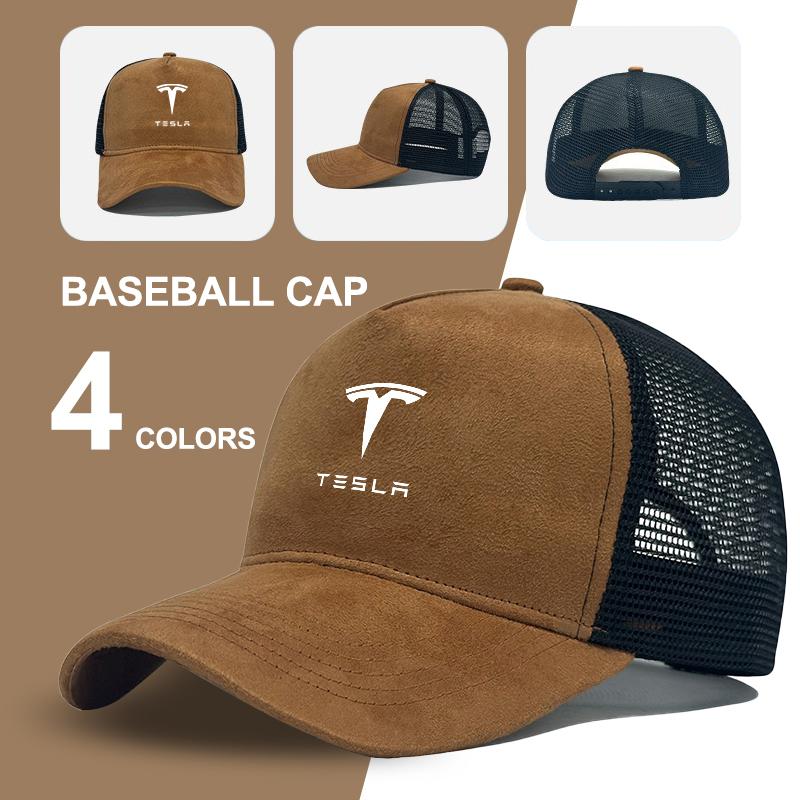 CQPKJ1 Car Logo Outdoor Sports Casual Sunscreen Hat Breathable Baseball Cap For Tesla Model 3 Model S Model X Y Roadster Accessories