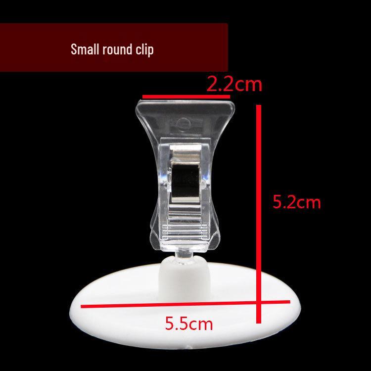 

POP Реклама Двусторонняя Маленькая Круглая Клипса для Плакатов и Наклеек в Супермаркетах. 4x2.2CM