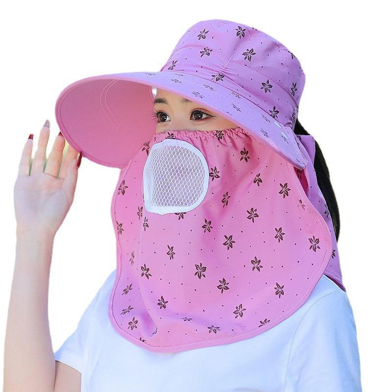 Summer Sun Protection Hat Outdoor Tea-picking Hat Sun Hat Large Brim Cycling Face Cover To Protect Against Ultraviolet Rays