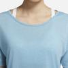 Nike Yoga Fitness Short Sleeve T-Shirt Women Tops Blue CJ9327-424