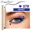 Colorful Liquid Stamp Eyeliner Red Star Heart Butterfly 2 In 1 Eye Liner Pencil Purple Pink Waterproof Eye Template Makeup Tool
