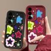 Bunte Sterne Hülle für Samsung Galaxy A57 A37 A17 A56 A36 A26 A16 A55 A35 A25 A15 A54 5G S21 FE S22 S23 S24 Plus S25 Edge S26 Ultra Cover