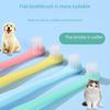 Round Head Pet Toothbrush with Soft Bristles for Cats and Dogs