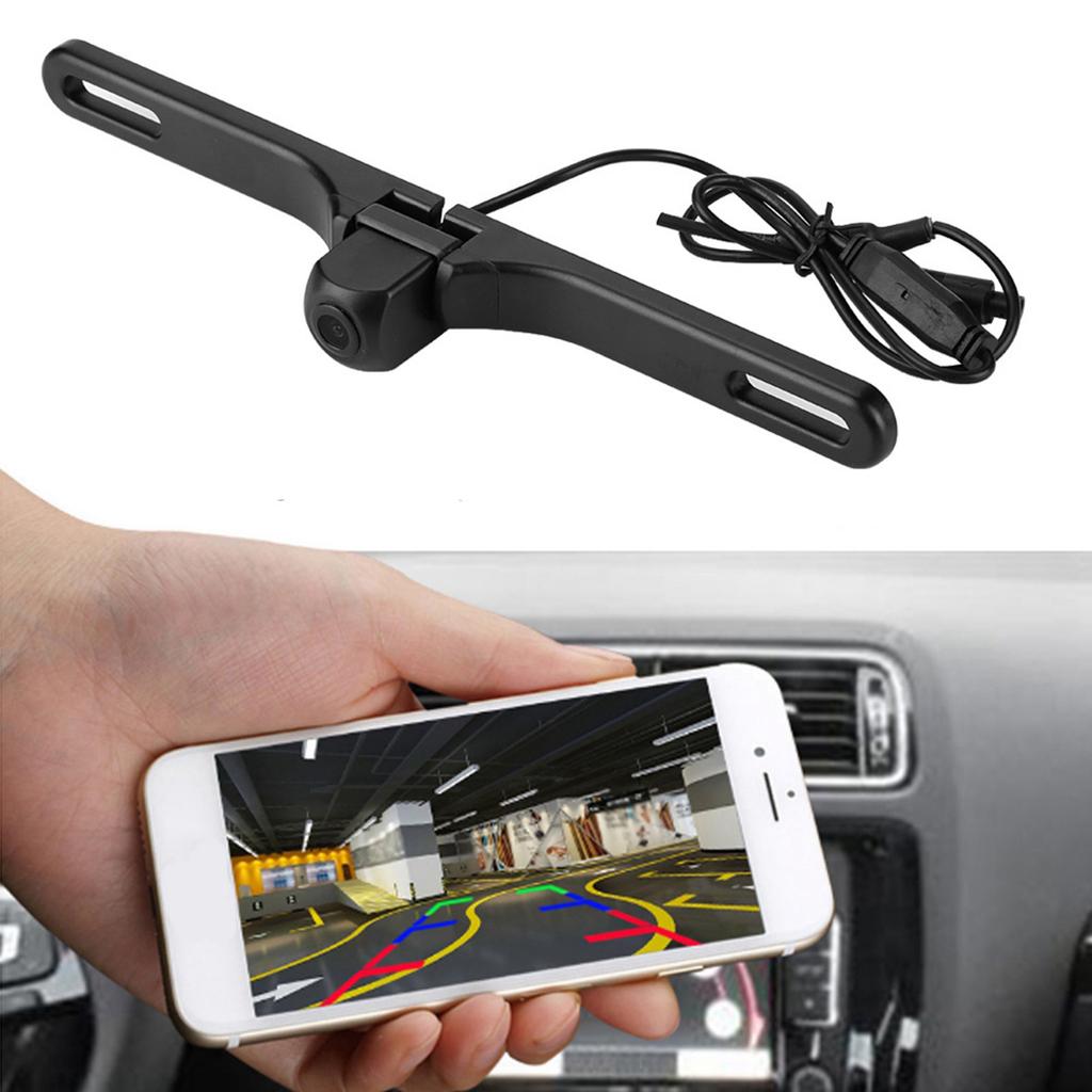 Car Front Rear View HD WIFI Camera American Car License Plate for IOS & Android Mobile Phone