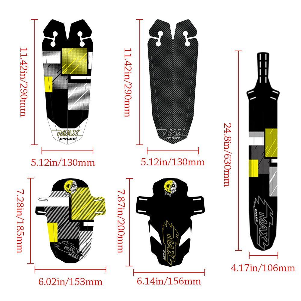 PP Bike Fender Multicolor Saddle Mud Guard Wings Durable Bicycle Mudguard Outdoor Sports