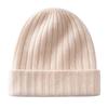 Cashmere hat women's autumn and winter versatile double-layer thickened warm knitted wool ear protection hat men's pit strip first-line hat winter