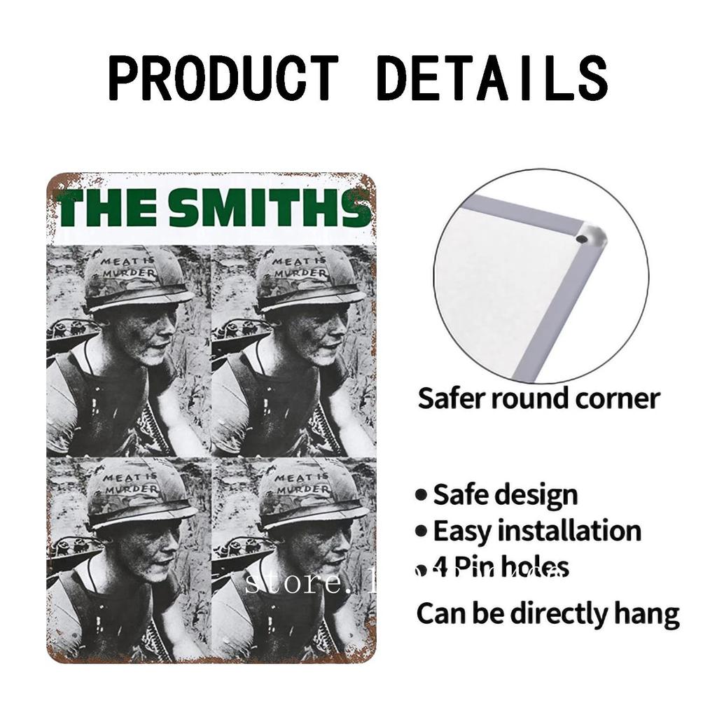 The smiths Metallschilder & Schilder Wanddeko Vintage Blechschilder Captain Metall Poster Deko für Bar Pub Club Wanddekoration