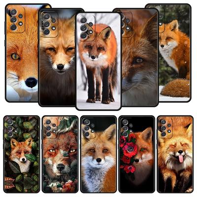 Funda para Teléfono Para Samsung Galaxy A13 A51 A71 A41 A31 A21S A11 A01 A03S A12 A32 A52 A22 A23 A33 A53 A73 5G Cubierta Lindo Regalo Zorro Rojo