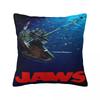 Jaws Th Anniversary Pillowcase Merchandise Printing Cushion Cover Pillow Covers Seat Decor Square Multi Size
