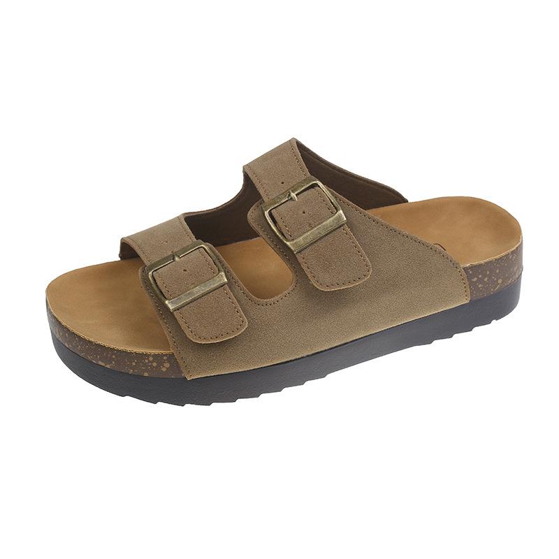 Thick-bottomed Boken slippers women's summer outer wear new casual Mori retro comfortable flat-bottomed outer wear sandals