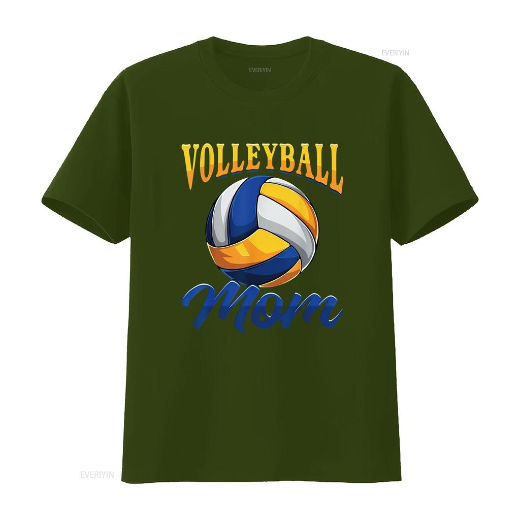 Volleyball Mom T Shirt vintage Washed Stylish homme Comfortable Unisex Soft Breathable Top For Everyday Wear streetwear