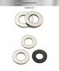 Nickel-Plated Carbon Steel Flat Washer, Blackened & Thickened, Sizes: M2, M2.5, M3, M4, M5