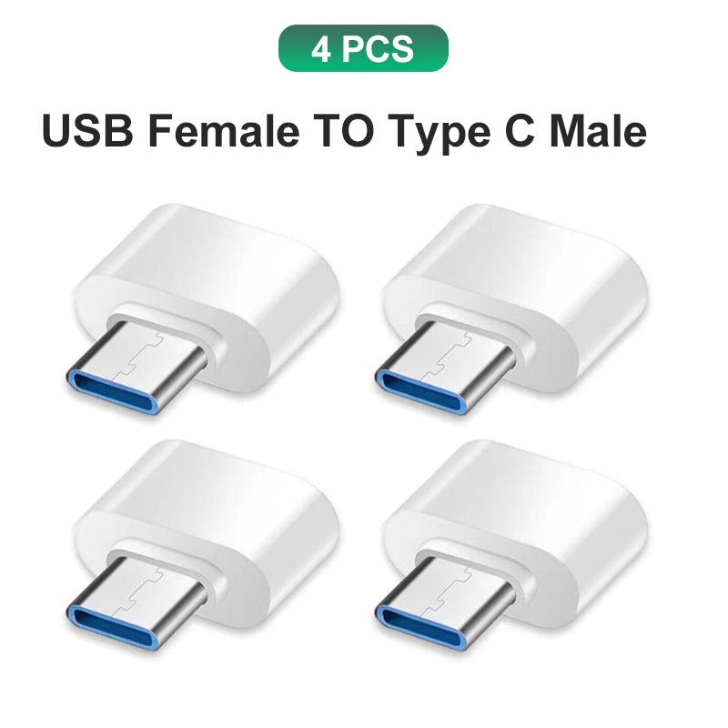 Type C to USB Adapter 3.0 USB-C 3.1 Male OTG A Female Data Connector For MacBook Pro iPad Mini 6/Pro MacBook Air Type C Devices 3