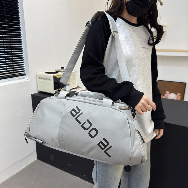 Men's and Women's Multi-functional Luggage, Large-capacity Casual Portable Travel Bag, Dry and Wet Separation, Double Shoe Compartment, Fitness Bag.