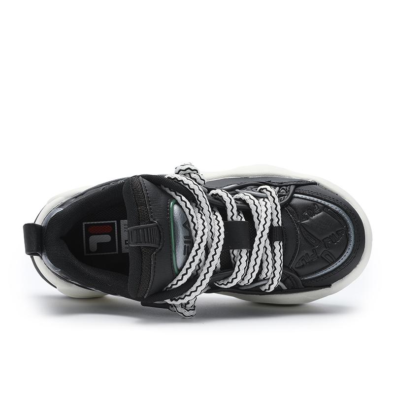 Fila Brook LV Flow Sand Shoes Modern Series Fashion Comfortable Low Top Skate Shoes Men Sneaker Black Blue F12M441209FBM