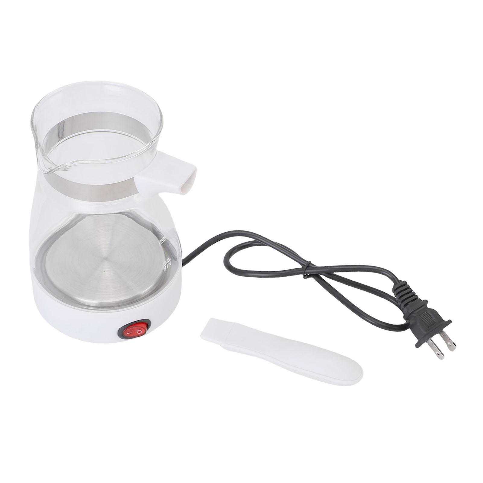 Konnwei Yellow Turkish Coffee Maker 600Ml 600W Glass Sus Electric Turkish Coffee Pot For Tea Wine Us Plug