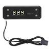 Water Cooling Digital Thermometer G14 Black Panel Red Blue Green White Display(Black Panel White