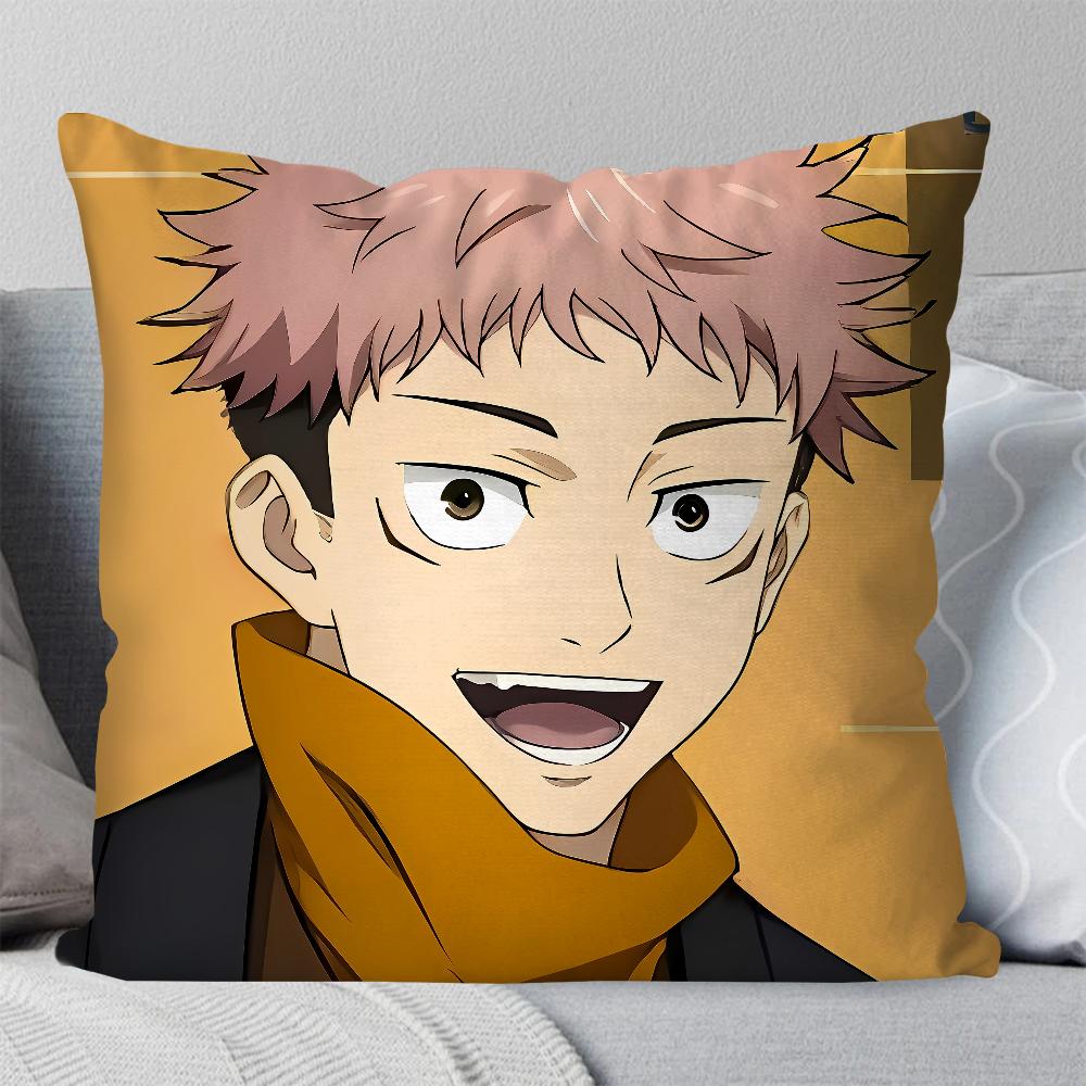 1Pc Itadori Yuji Animation Jujutsu Kaisen Pillow Case Square Pillow Bedroomsofaleisure Comfortcarlivingroomhome Decoration 40X40