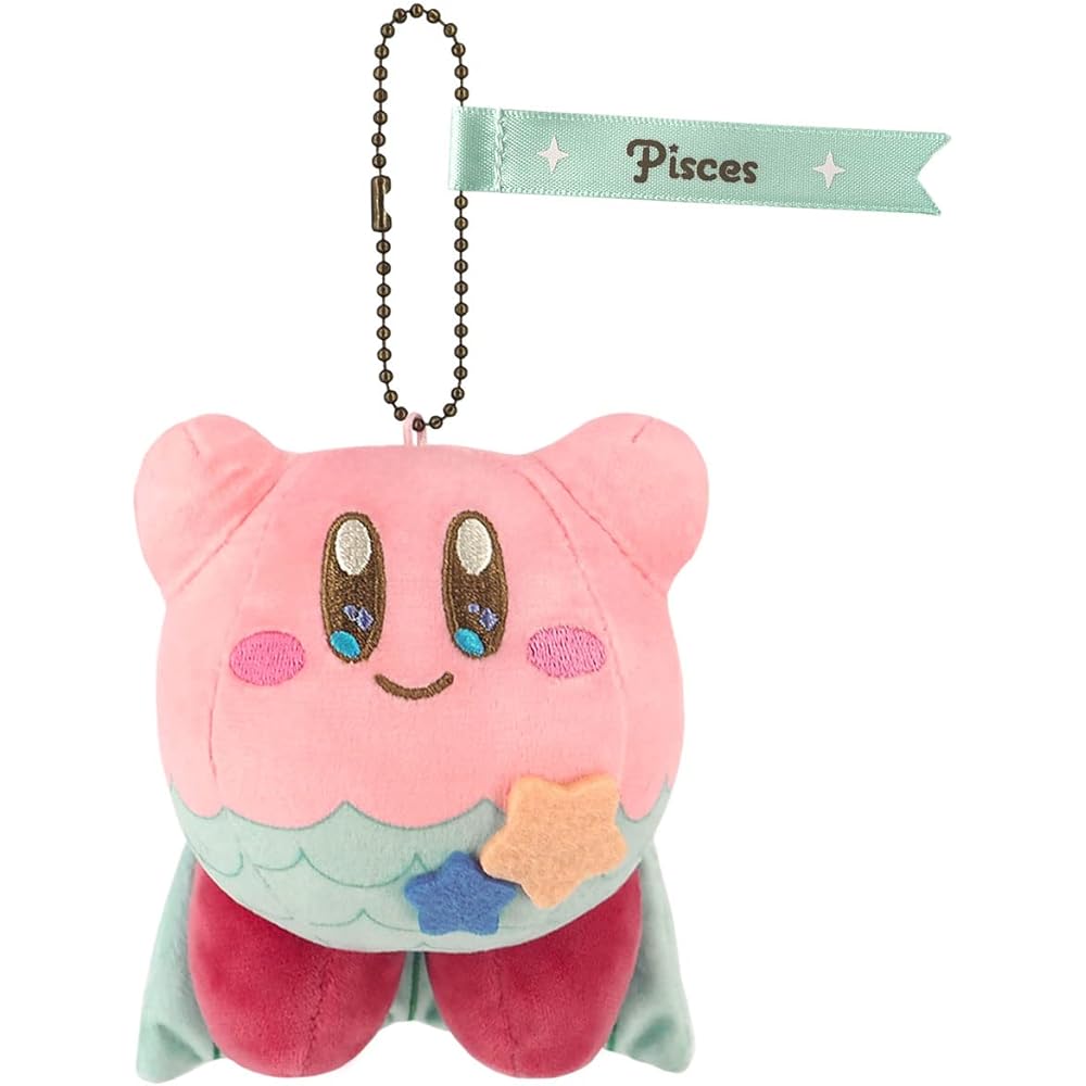 Sanei Boeki Kirby Horoscope Collection Pisces Plush Mascot 9x8.5x11.5cm