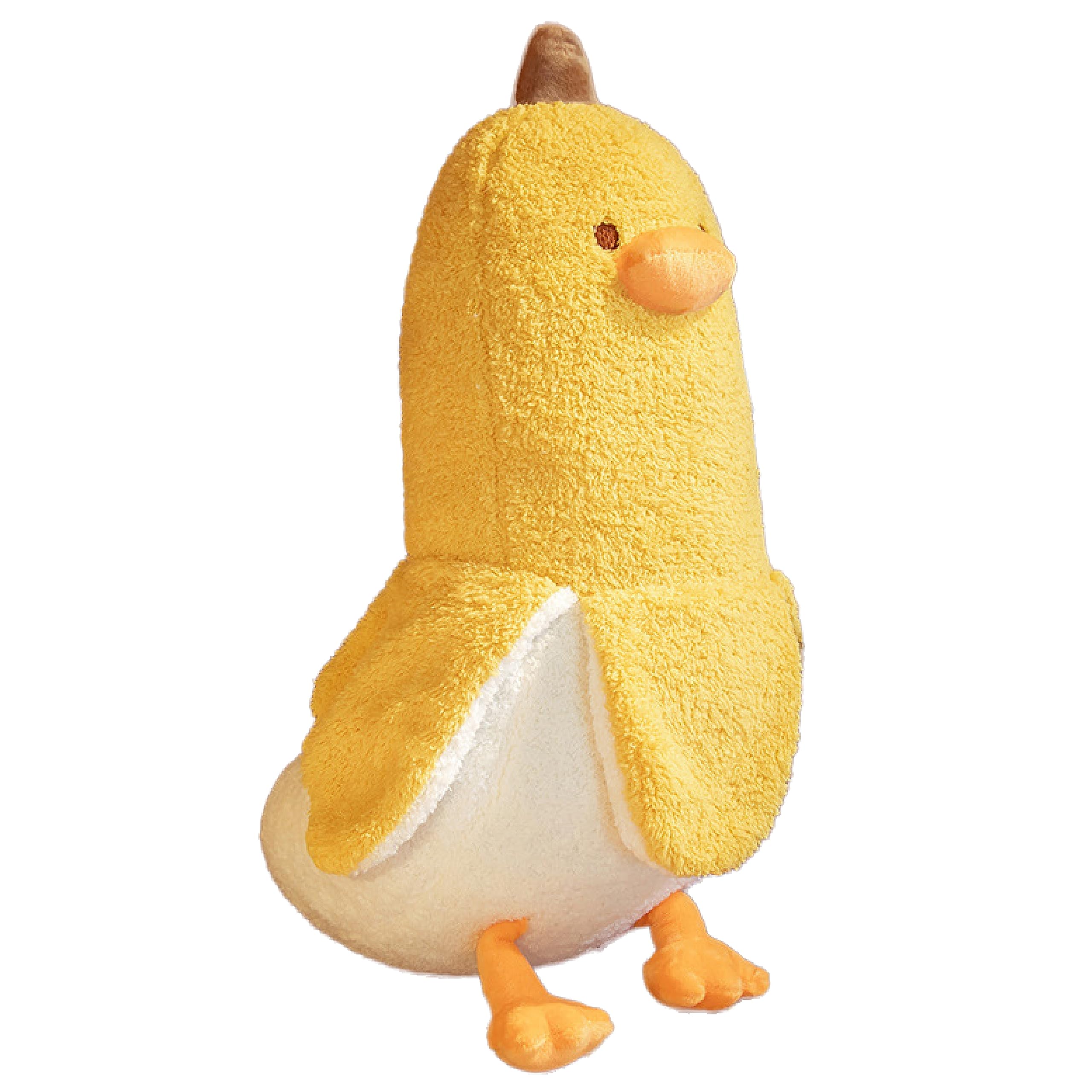 

EU SOU Large Plush Body Banana Fluffy and Long Cushion Pillow Pillow, Duck, (70cm, Yellow)
