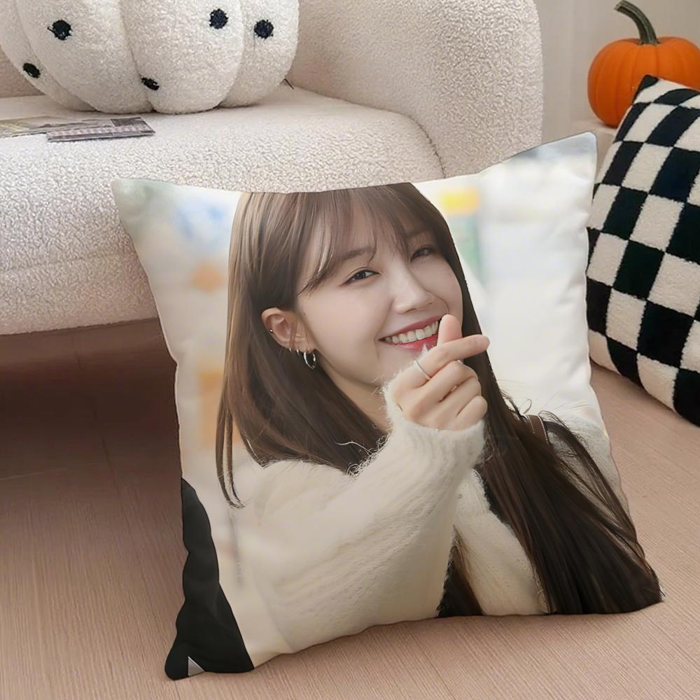 singer sweet JJung Eun Ji Cushion Cover Throw Pillow Cover Hidden Button Durable Polyester Chair Cushion