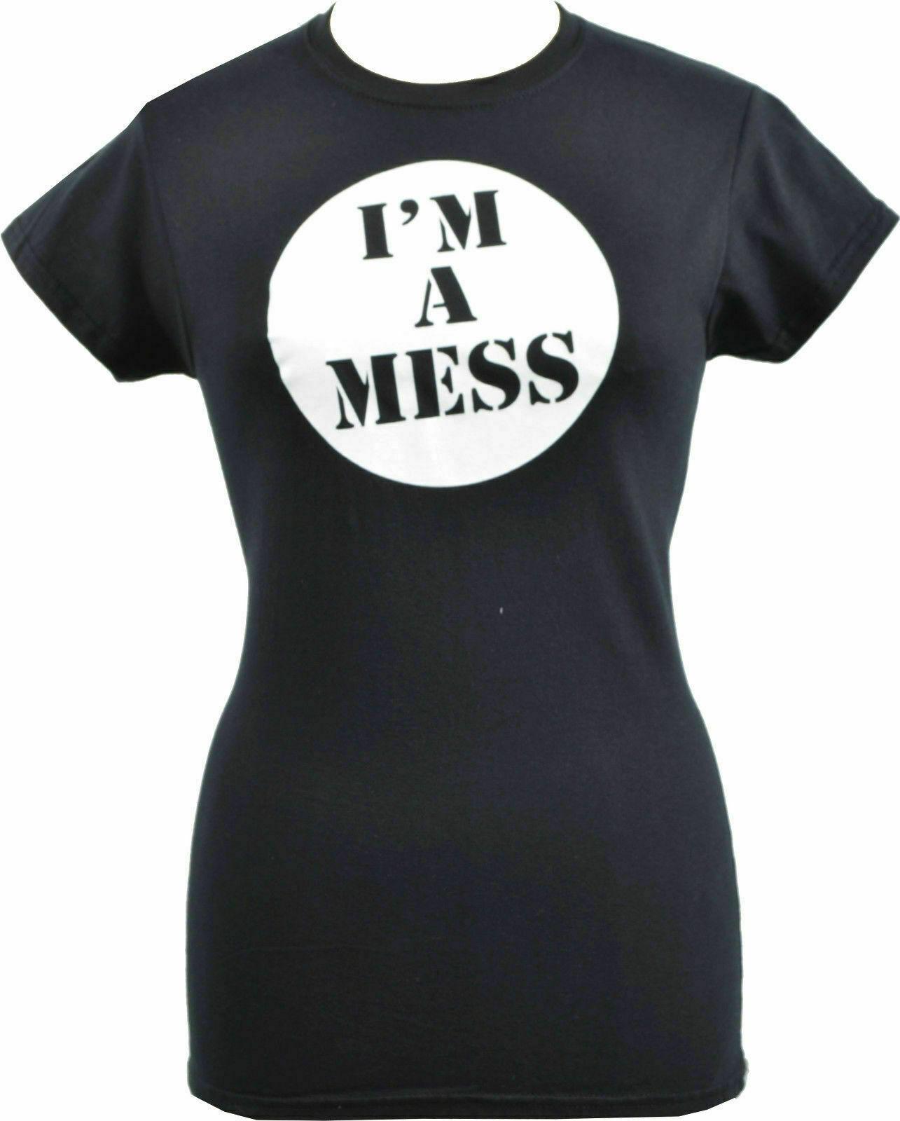 Womens SEDITIONARIES Punk T-Shirt Im a mess Sid 1977 XS-5XL S