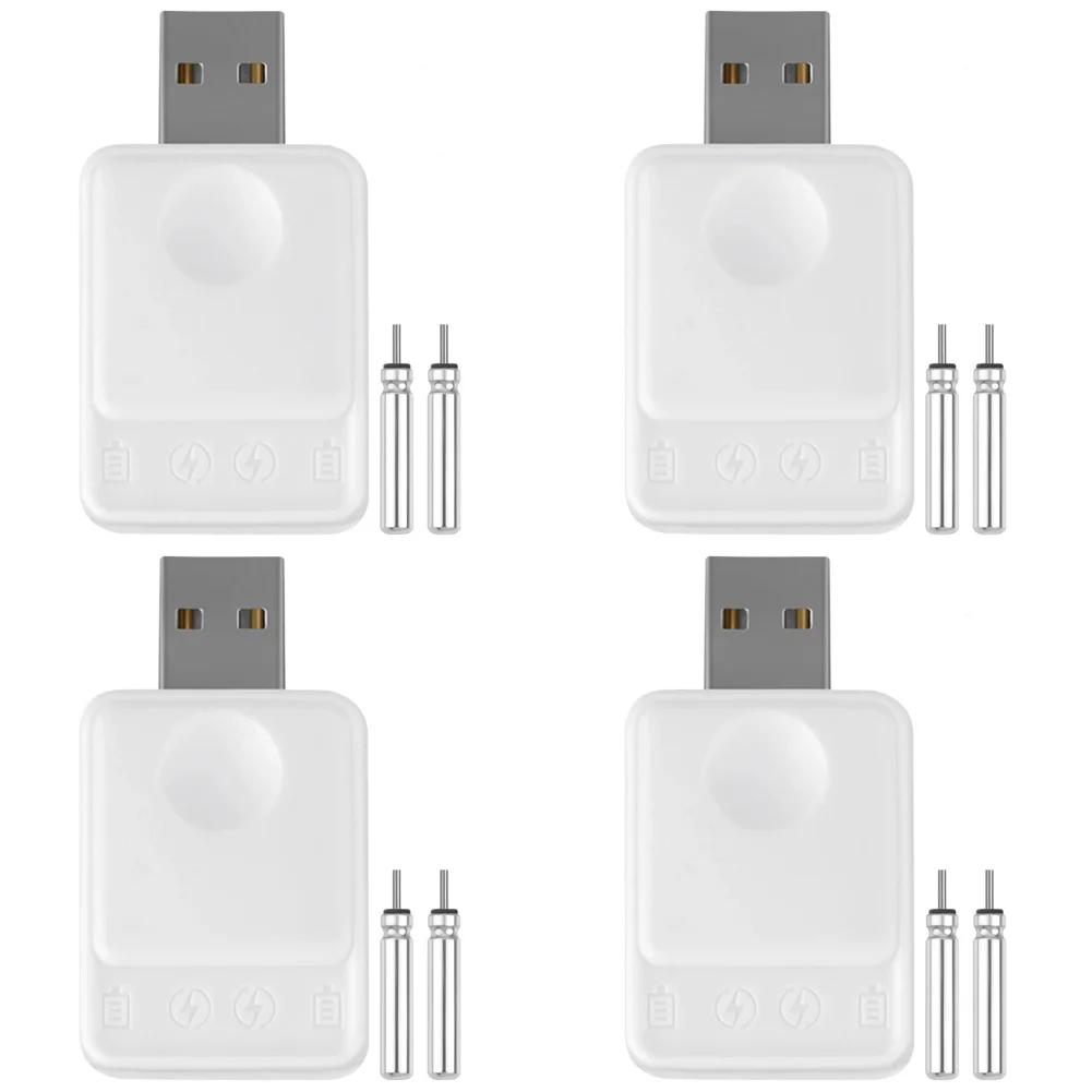 1-5 Stück Angelfloat Wiederaufladbare CR425 Batterie mit 2 Löchern Schwimmer Zubehör Leuchtend USB-Ladung Nacht Helles Blinklicht