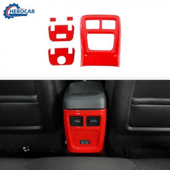 Rear Armrest Box Air Condition A/C Outlet Vent Trim For Dodge Charger/ 300C