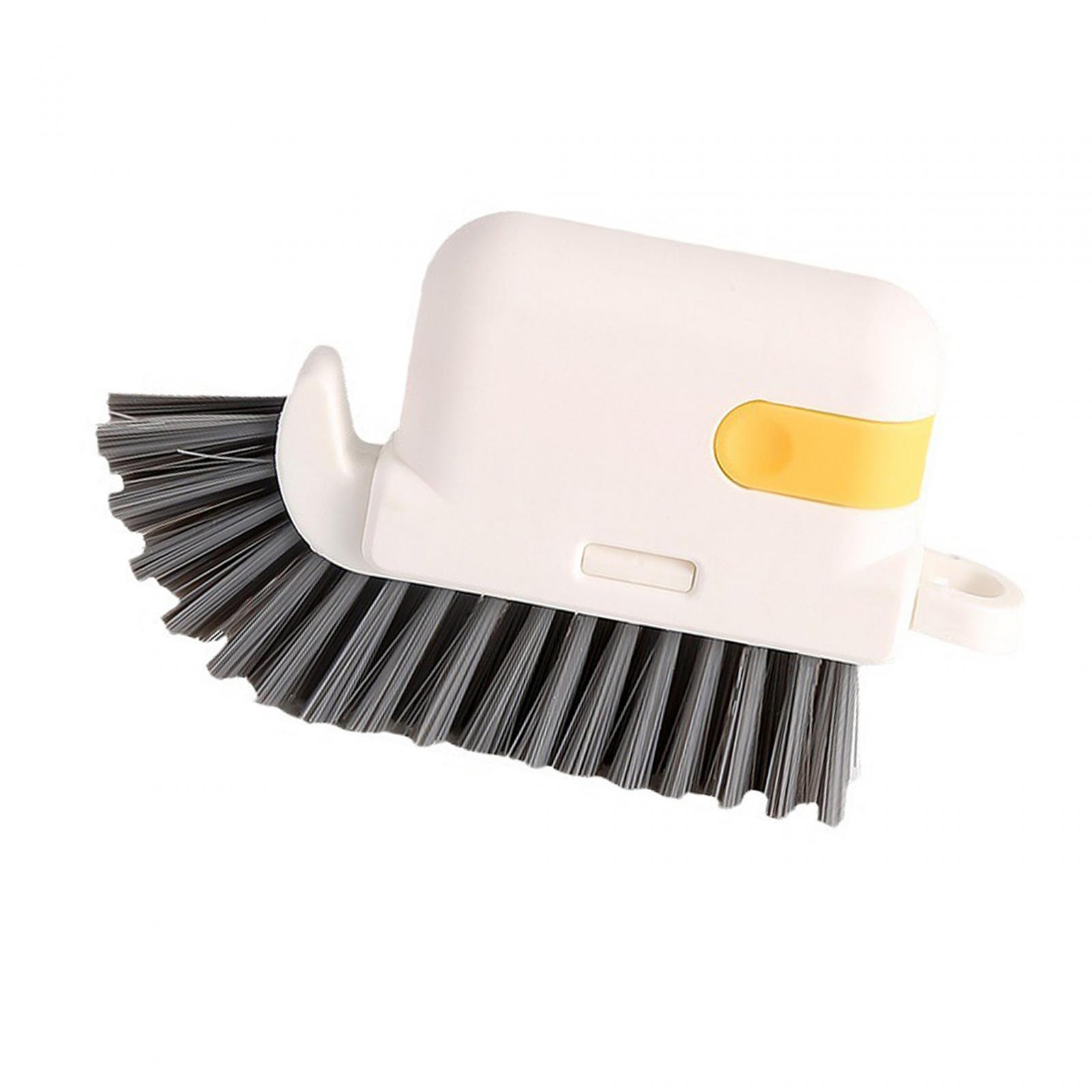 Window Track Cleaning Brush, Crevice Brush, Gaps Cleaning Brush, Window Groove Brush, for Bathroom жёлтый