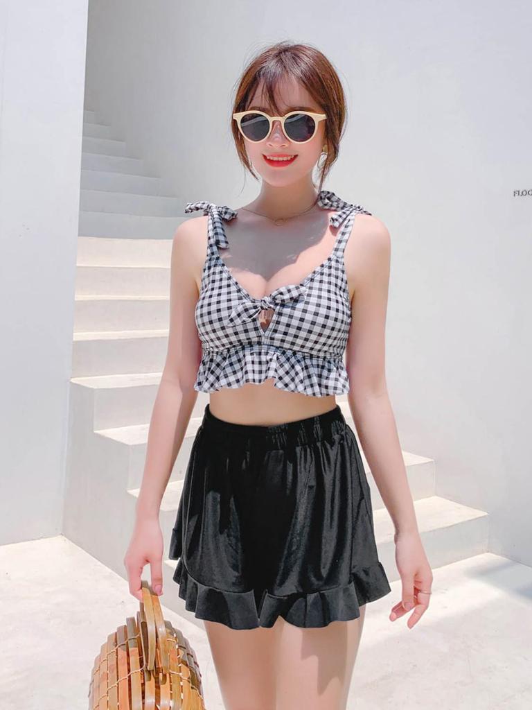 Japanese Market Three-Piece Swimsuit Set