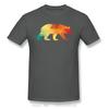 Bear Unisex Tshirt Make Your Own Unisex Clothes Geometric Animal Oversized Cotton Tops Tees Custom High Quality Fitness Tshirt