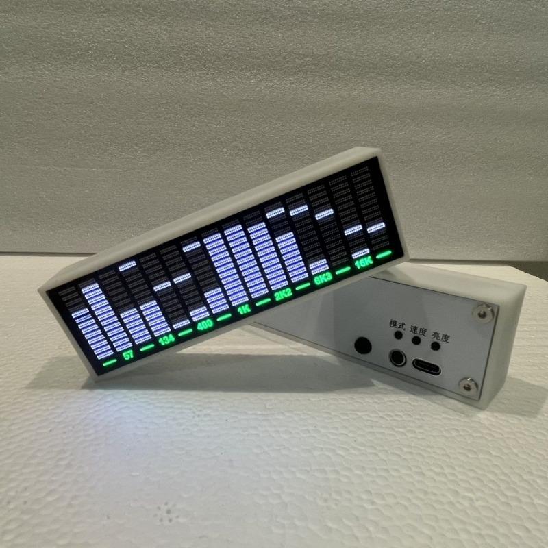 LED Music Spectrum Audio Atmosphere Lamp Level Indicator Pickup Rhythm Light Stereo Audio Rhythm Lamps Home Decoration Gift