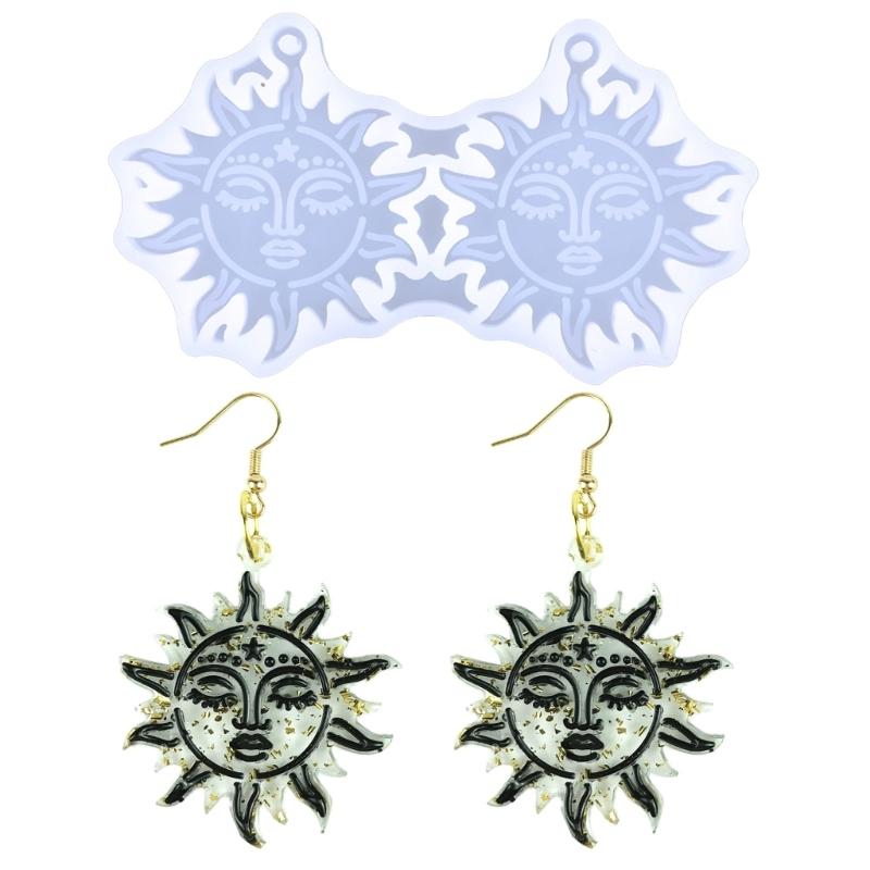 

Earring Resin Molds Jewelry Casting Molds Silicone Pendant Mould Star Epoxy Resin Molds Resin Jewelry Mould for Womens