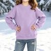 Boys Girls Long Sleeve Color Casual Hoodie Pullover Sweatshirt for Kids
