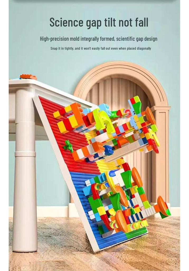 2026 New Model: Children's Educational Building Block Table, Multifunctional Puzzle Game for Ages 3-6