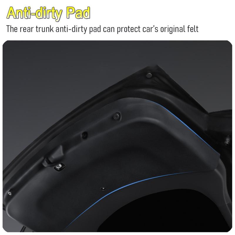 Trunk Mats for 2025 2026 Tesla Model Y Premium Juniper Rear Trunk Tailgate Mat Leather Protective Pad Anti-dirty Car Accessories