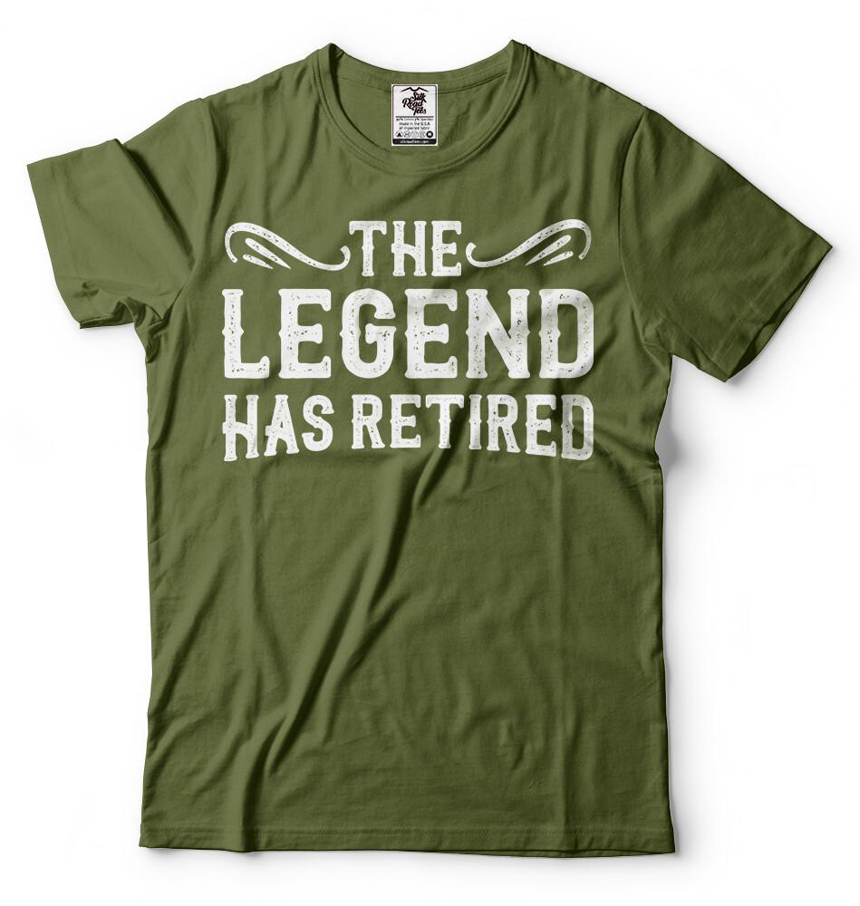The Legend Has Retired T Shirt Funny Retirement Gift T Shirt Retirement Gifts