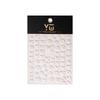 YITU Embossed Butterfly & Flower Nail Art Stickers: Exquisite Hollowed Designs with Adhesive Back - YT4031