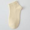 Women's Low-Cut Pure Cotton Breathable Socks - Spring/Autumn, Sweat-Absorbent, Odor-Resistant, Thin Summer Style, White