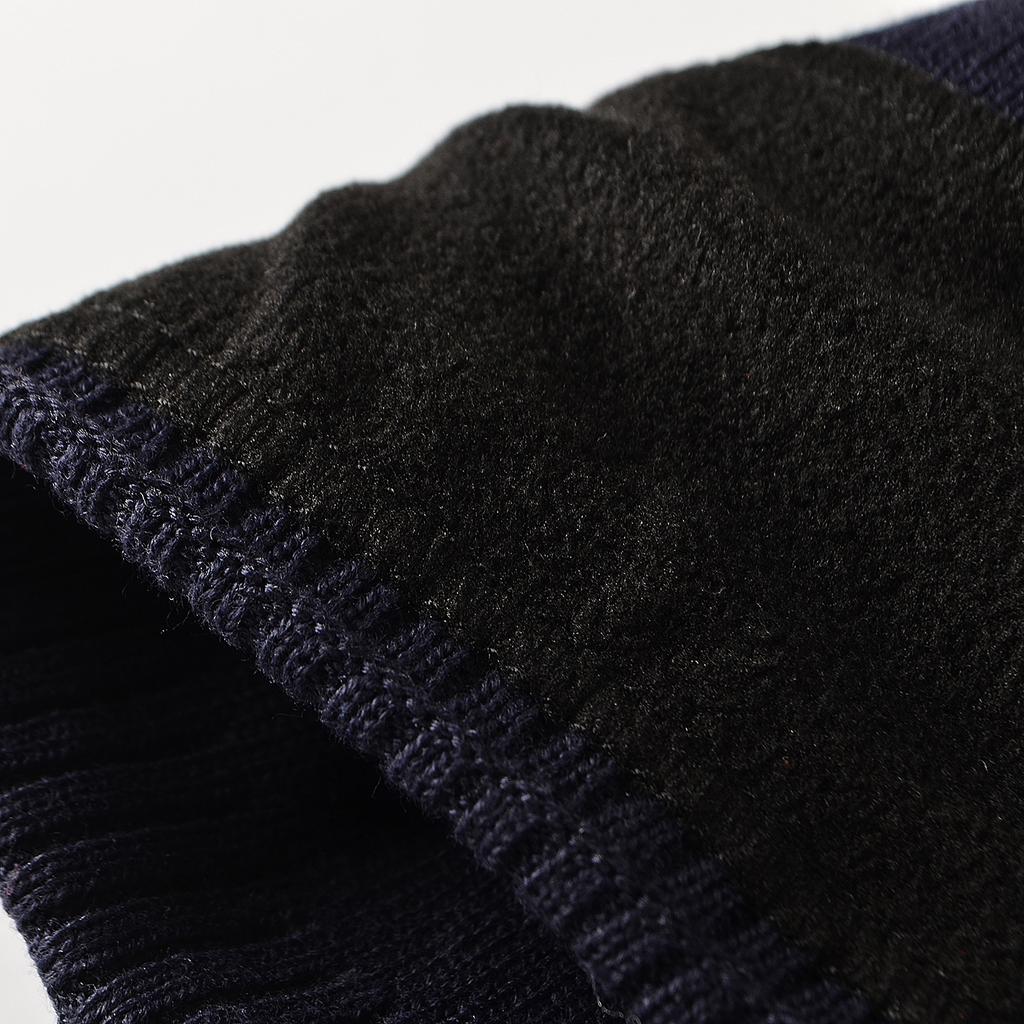 Men's Autumn/Winter Warm Pullover Hat Straight Edge Hat Outdoor Leisure Hat Knitted Wool Hat