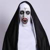 Masca Călugăriță Cosplay Demon Sângeros Infricoșător Față de Fantomă Măști Latex cu Eșarfă Accesorii Costum Petrecere Halloween Deluxe