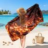 Kamado Tanjiro Printed Swim Towel, Portable Water Absorbent Towel for Beach Camping Daily Bathroom Use