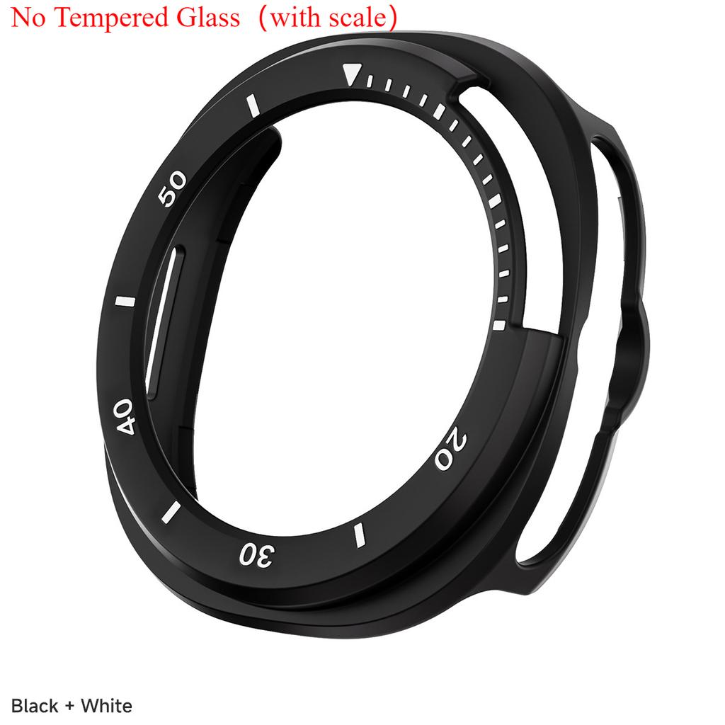 Protector Case For Samsung Galaxy Watch 8 Classic PC Hollowed Cover Protective Bumper Shell Tempered Glass Screen Accessories