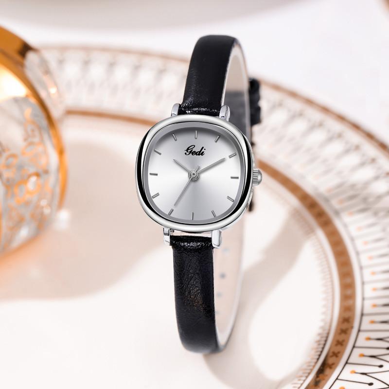 Gedi Womens Quartz Watch With Waterproof Mineral Glass For Casual And School Use