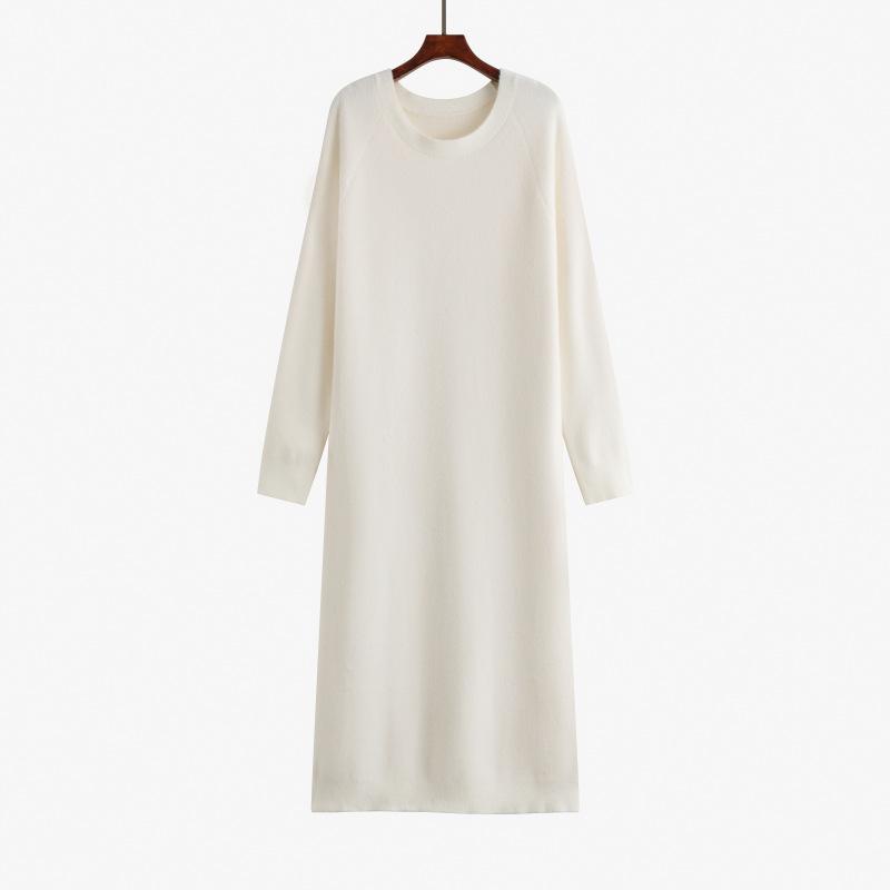 

Юбка с круглым вырезом для женщин больших размеров, трикотажная, все подходящие платья XXXL абрикосовый