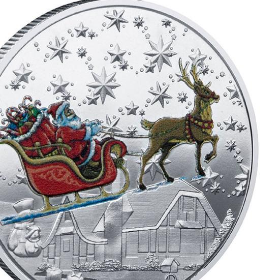 Coleccionable portátil, añadir moneda, ambientes navideños, elemento de patrón de Metal, moneda, regalo para el hogar