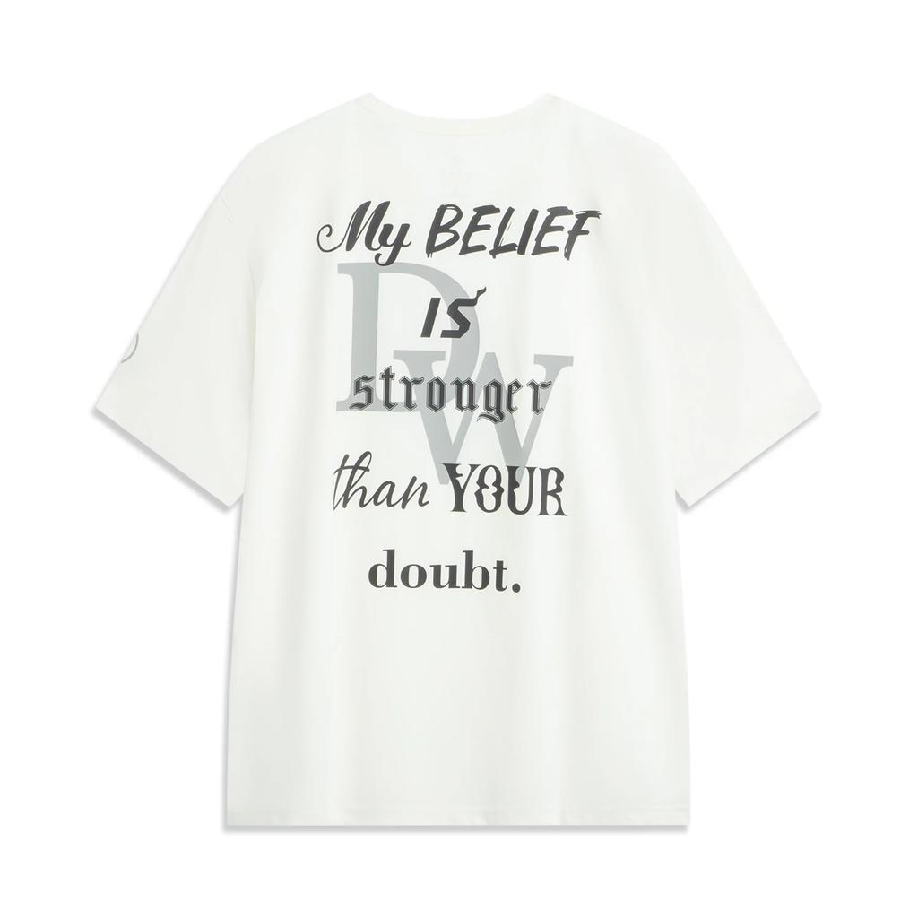 Li-Ning Wade Series Back Letter Print Ice Feel Comfortable Sun Protection Loose Short Sleeve T-Shirt Men Tops AHSV087-7